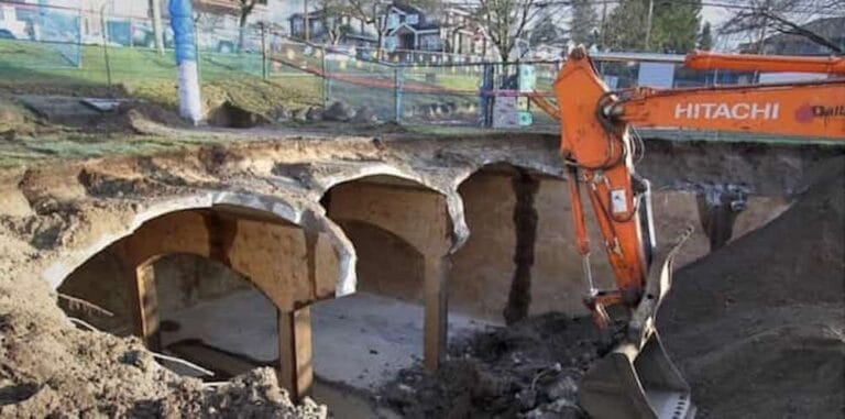 cavernous,-106-yr-old-burnaby-reservoir-exposed-during-demolition